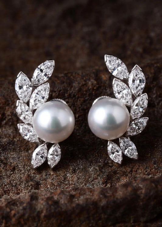 Oscar Heyman, Platinum Diamond Earrings, Certificate