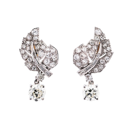 Platinum Diamond Earrings