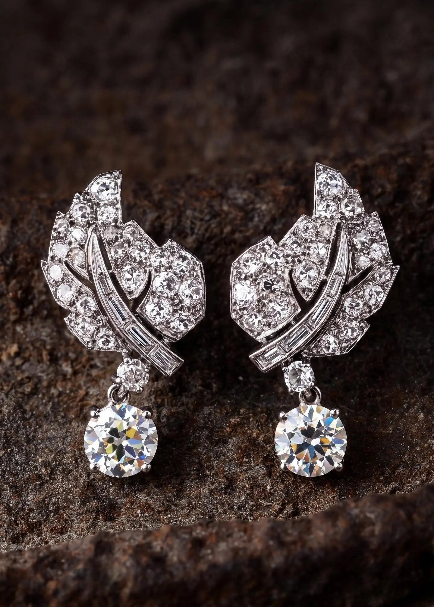 Platinum Diamond Earrings