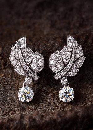 Platinum Diamond Earrings