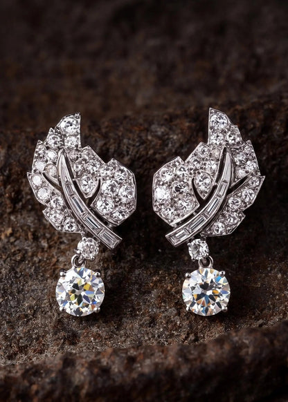 Platinum Diamond Earrings