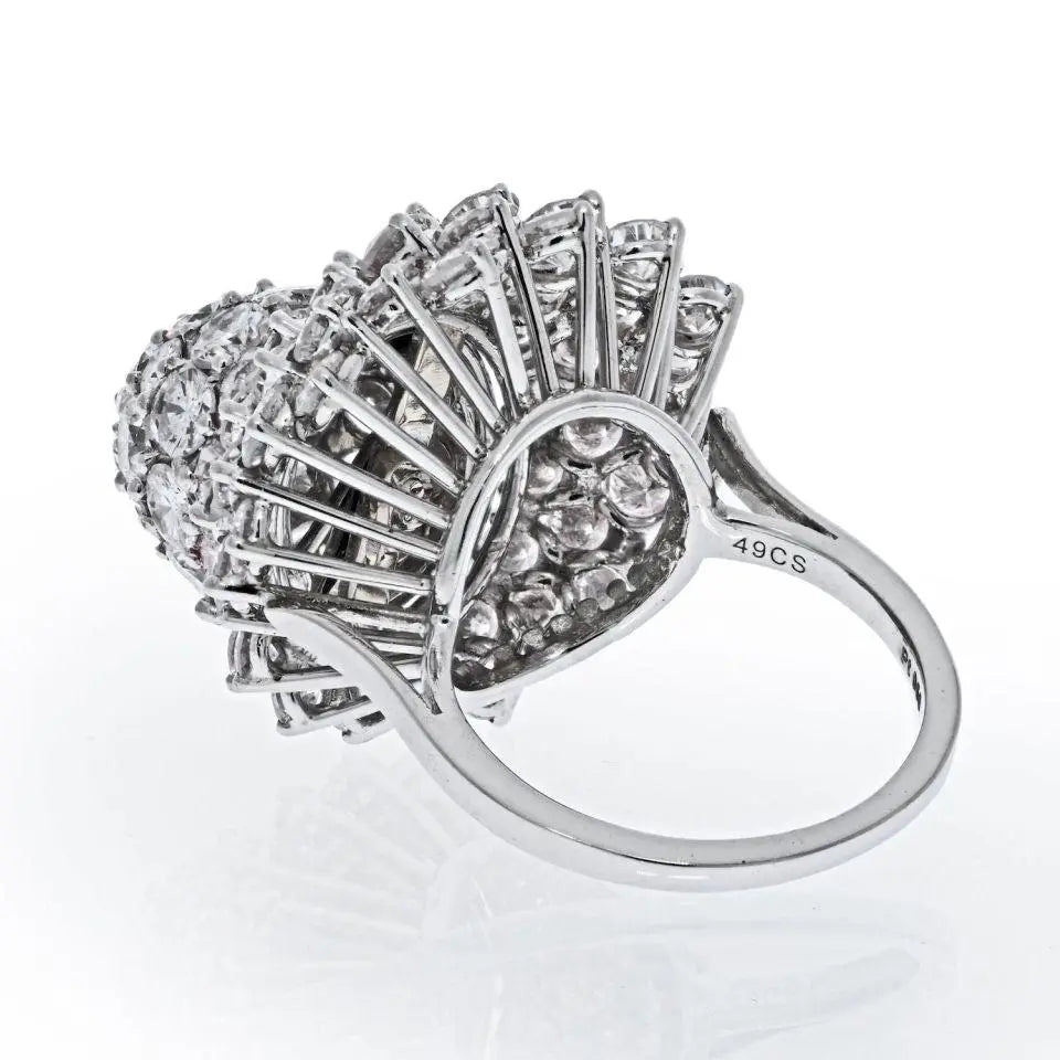 Cartier, Platinum Diamond Tulip Ring