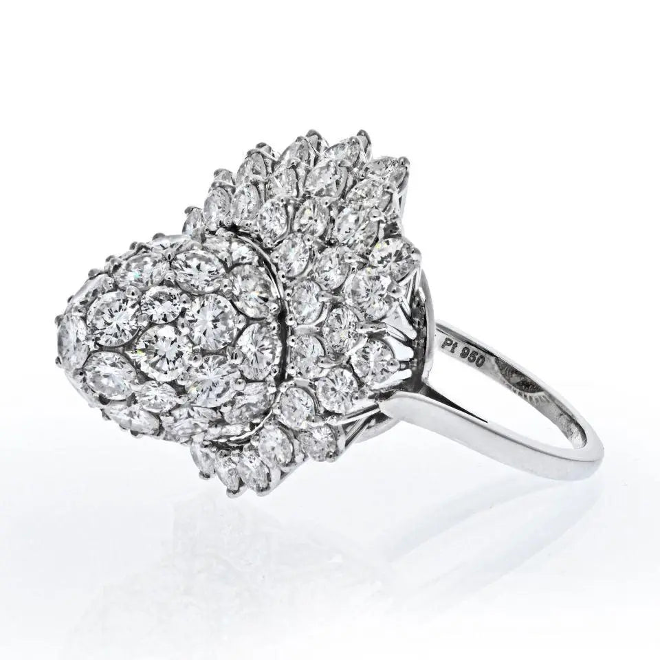 Cartier, Platinum Diamond Tulip Ring