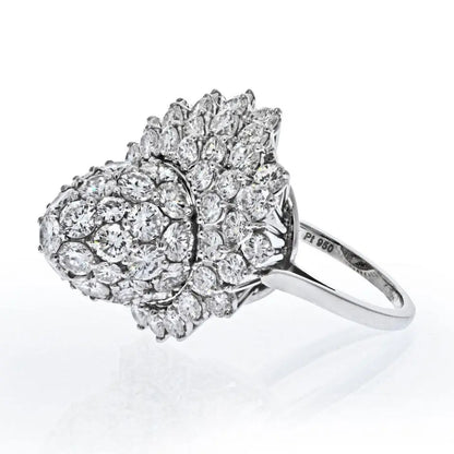 Cartier, Platinum Diamond Tulip Ring