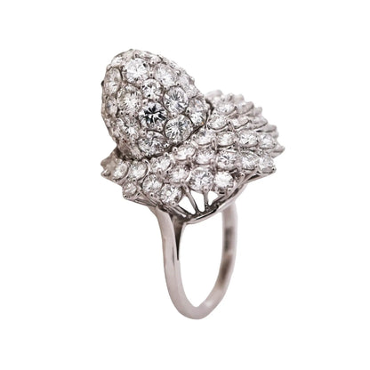 Cartier, Platinum Diamond Tulip Ring
