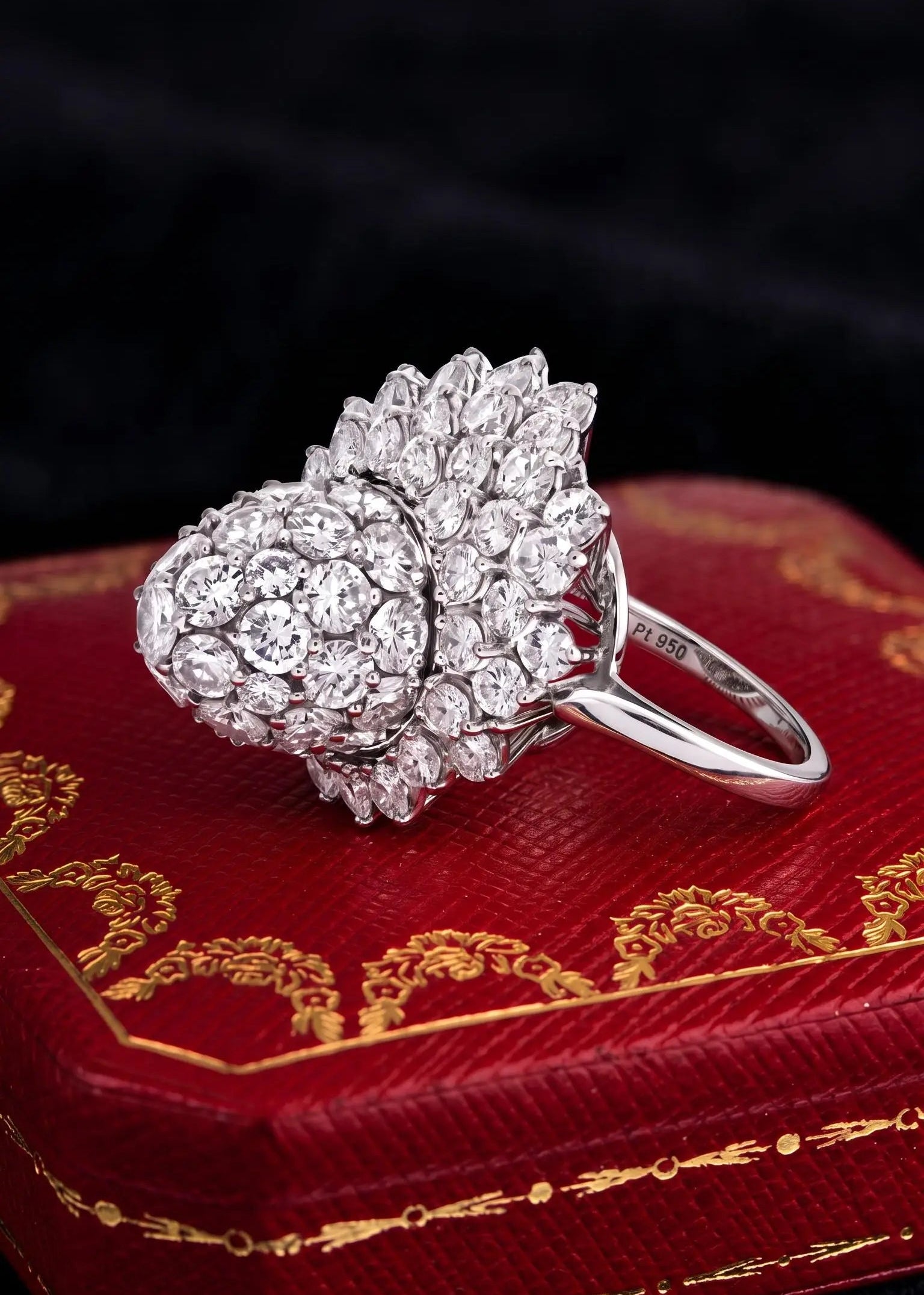 Cartier, Platinum Diamond Tulip Ring