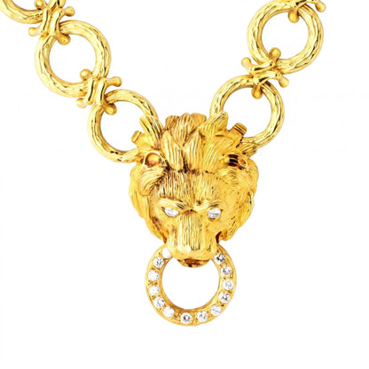 Van Cleef & Arpels, 18K Gold Lion-head Necklace