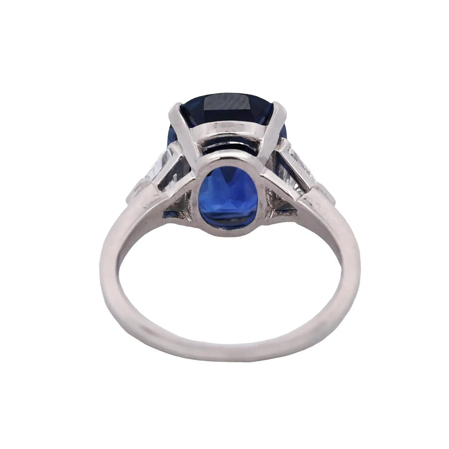 Tiffany, Platinum 7.08ct Burma no-heat Sapphire Diamond Ring, AGL, SSEF, Gubelin