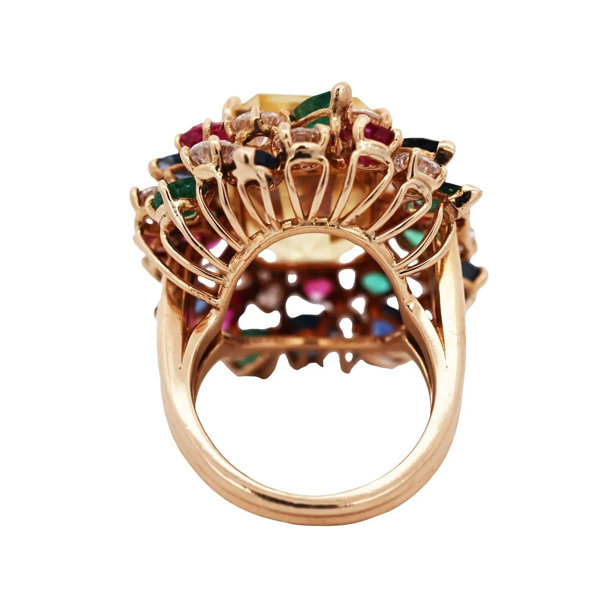 Oscar Heyman, 22.53ct Ceylon no-heat Yellow Sapphire Gemstone Diamond Ring, AGL