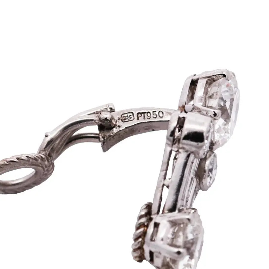 Harry Winston, Platinum Diamond Earrings