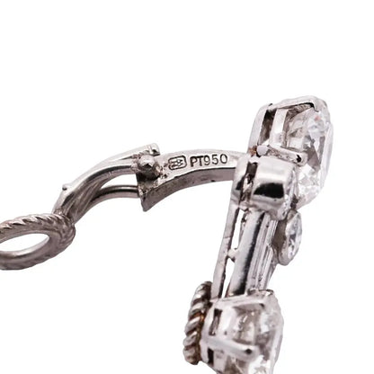 Harry Winston, Platinum Diamond Earrings