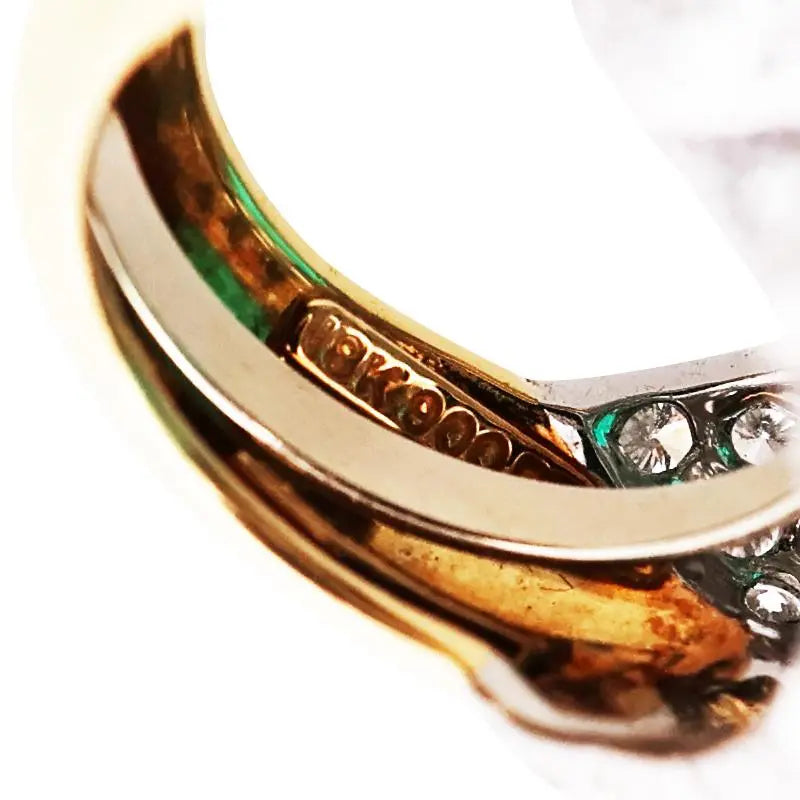 David Webb, Platinum 18K Gold 7.20ct Colombia Minor Emerald Diamond Ring, AGL