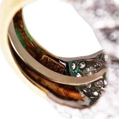 David Webb, Platinum 18K Gold 7.20ct Colombia Minor Emerald Diamond Ring, AGL