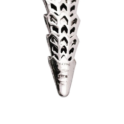Bvlgari, 18K White Gold Diamond Serpenti Necklace, Certificate