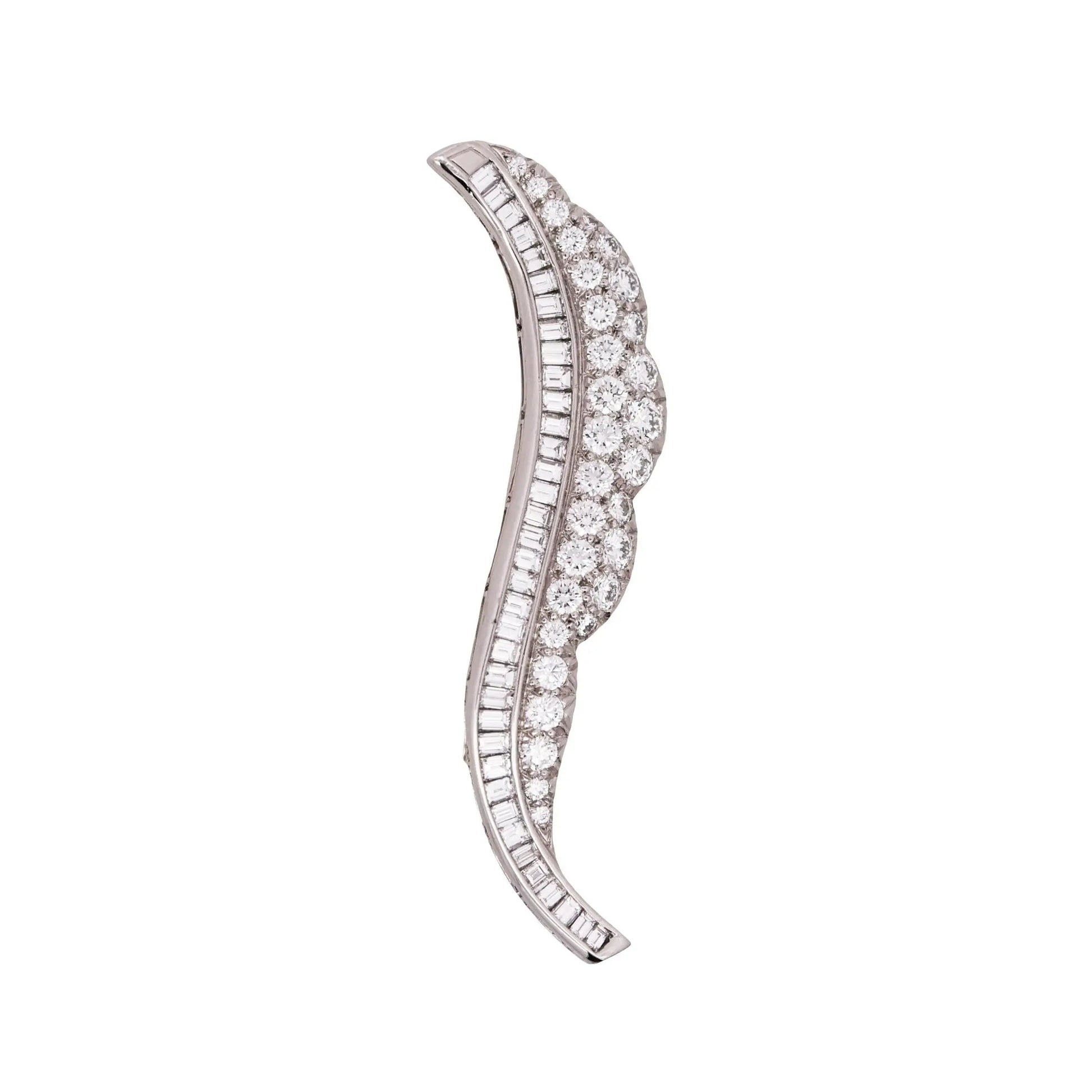 Oscar Heyman, Platinum Diamond Brooch