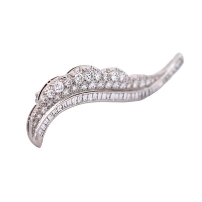 Oscar Heyman, Platinum Diamond Brooch