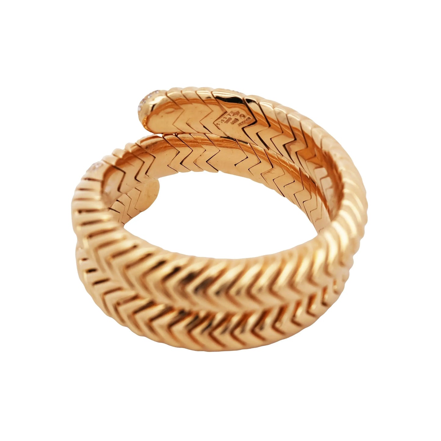 Bvlgari, 18K Gold Diamond Spiga Bracelet