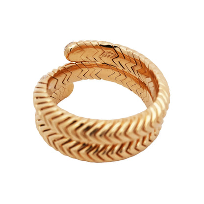Bvlgari, 18K Gold Diamond Spiga Bracelet