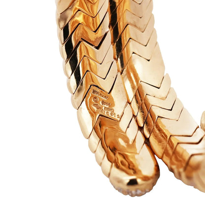 Bvlgari, 18K Gold Diamond Spiga Bracelet
