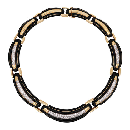 David Webb, Platinum 18K Gold Diamond Necklace