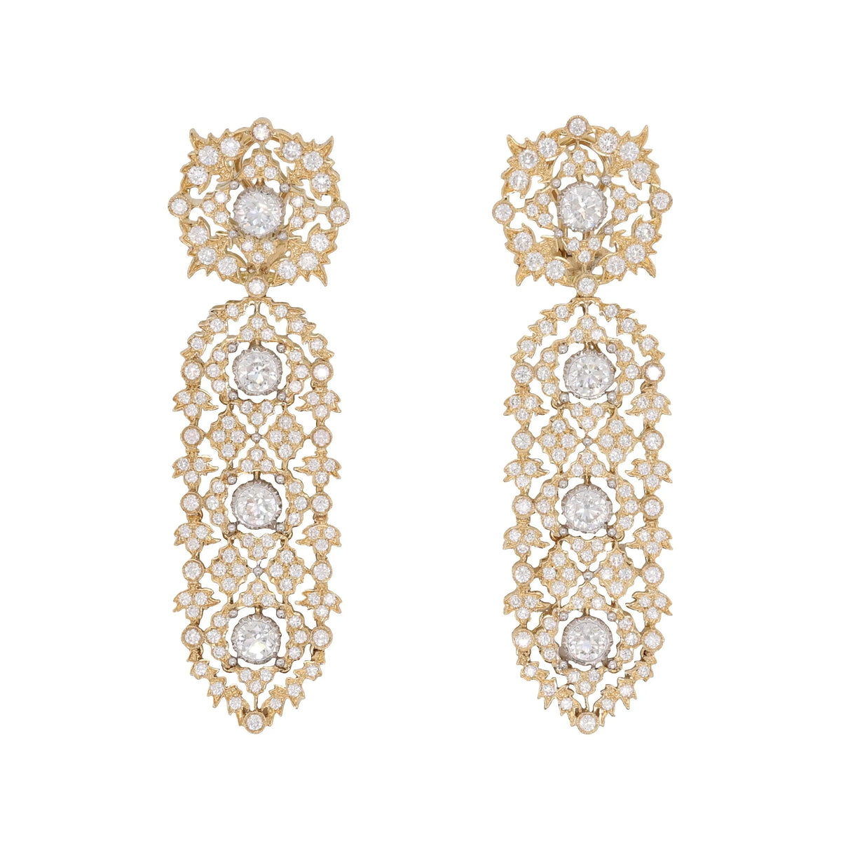 Buccellati, 18K Gold Diamond Earrings