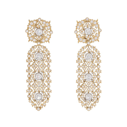 Buccellati, 18K Gold Diamond Earrings