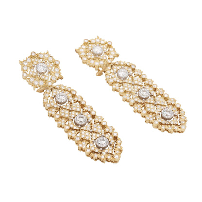 Buccellati, 18K Gold Diamond Earrings