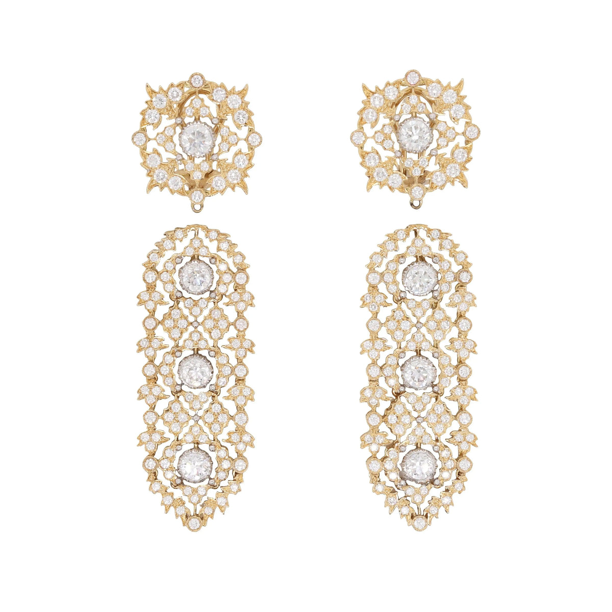 Buccellati, 18K Gold Diamond Earrings