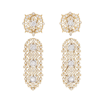 Buccellati, 18K Gold Diamond Earrings