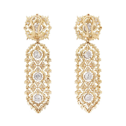 Buccellati, 18K Gold Diamond Earrings