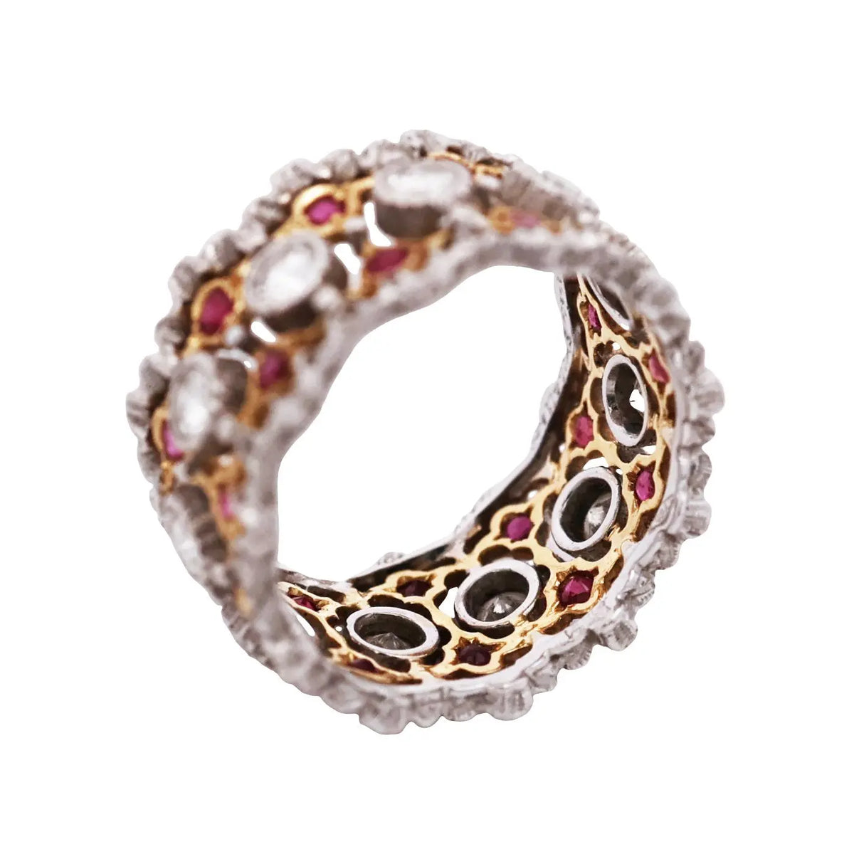 Buccellati, 18K Gold Ruby Diamond Ring