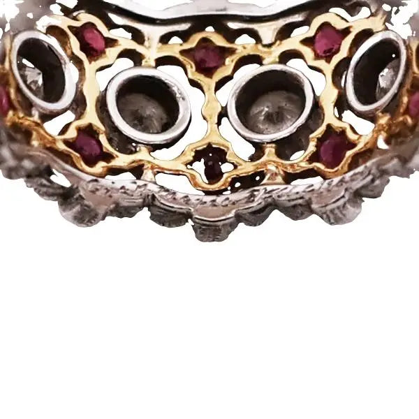 Buccellati, 18K Gold Ruby Diamond Ring