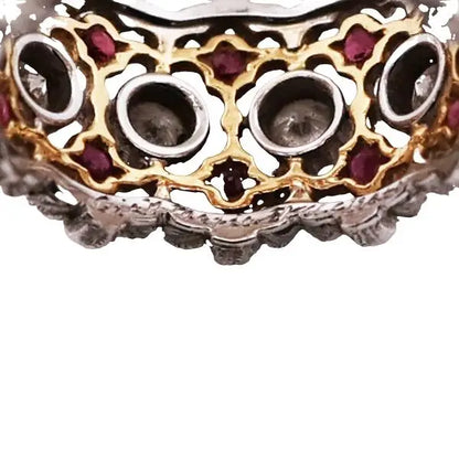 Buccellati, 18K Gold Ruby Diamond Ring