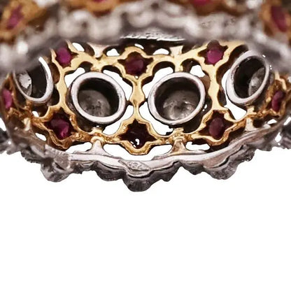 Buccellati, 18K Gold Ruby Diamond Ring