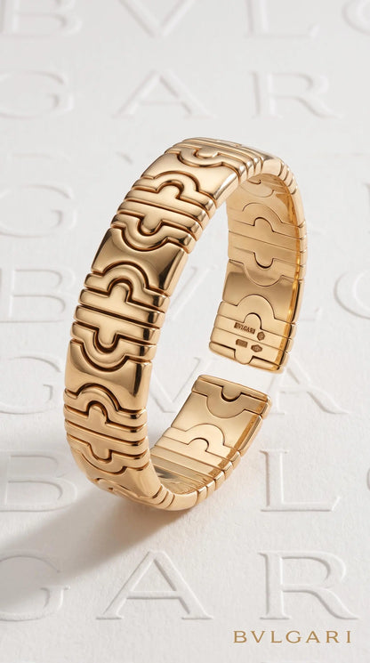 Bvlgari, 18K Gold Diamond Bangle