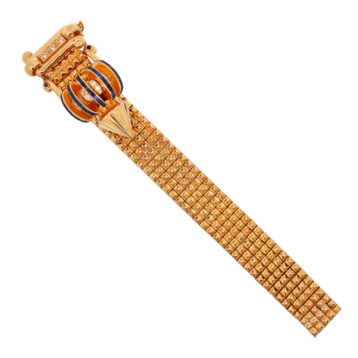 Mauboussin, 18K Gold Sapphire Diamond Bracelet