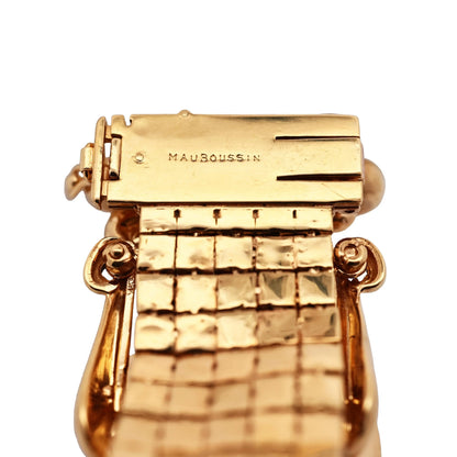 Mauboussin, 18K Gold Sapphire Diamond Bracelet