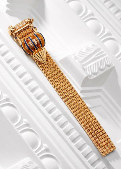 Mauboussin, 18K Gold Sapphire Diamond Bracelet