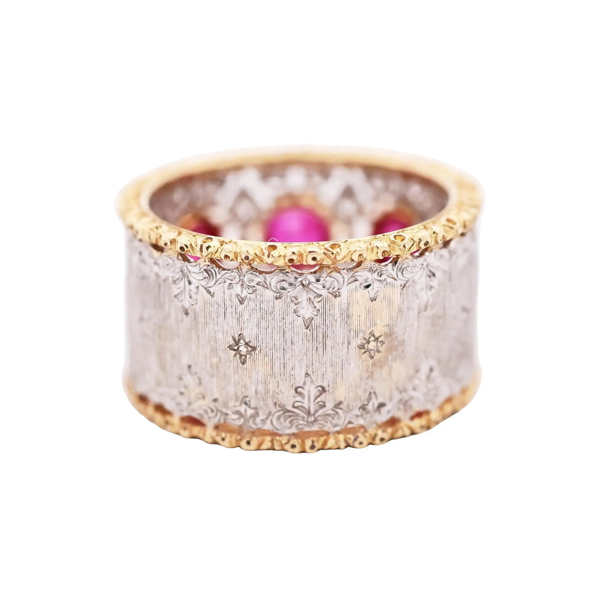 Buccellati, 18K Gold Ruby Diamond Ring