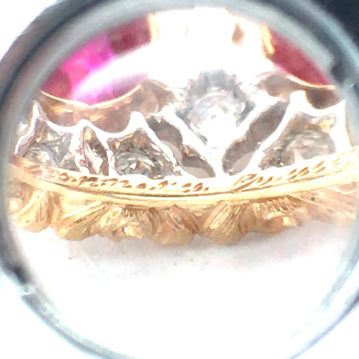 Buccellati, 18K Gold Ruby Diamond Ring