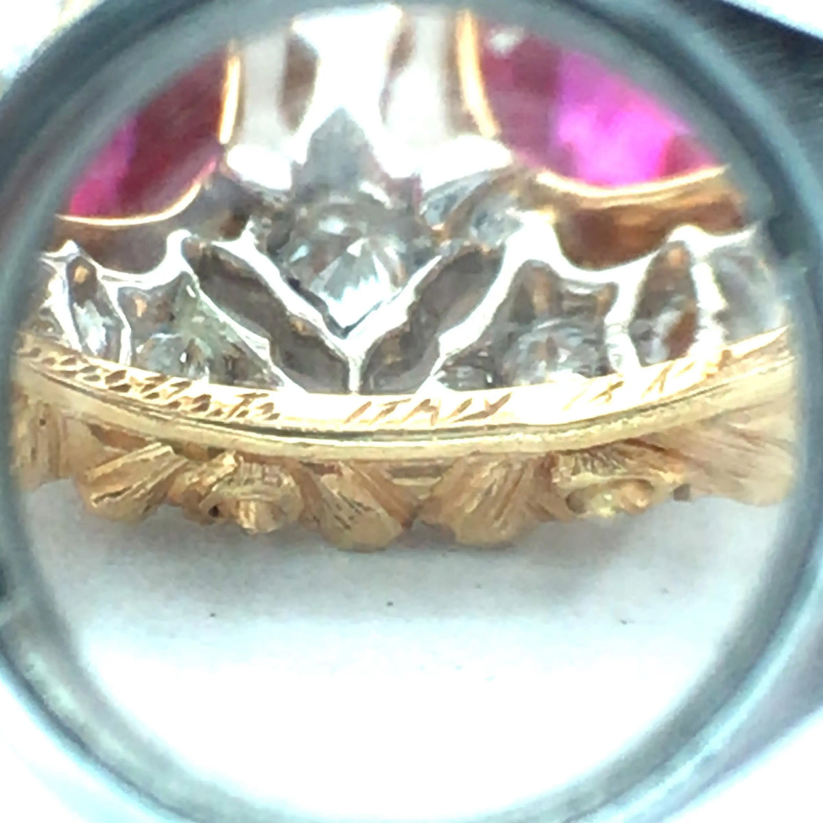 Buccellati, 18K Gold Ruby Diamond Ring