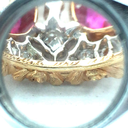 Buccellati, 18K Gold Ruby Diamond Ring
