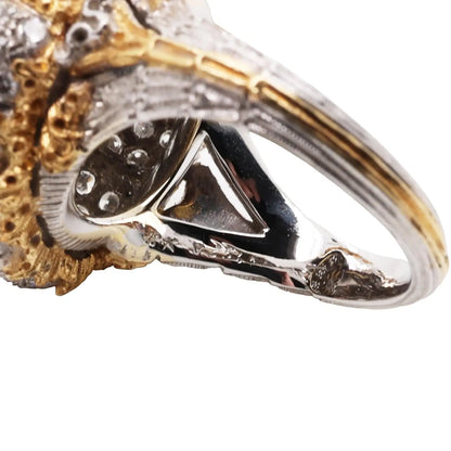 Buccellati, 18K Gold Pearl Diamond Ring