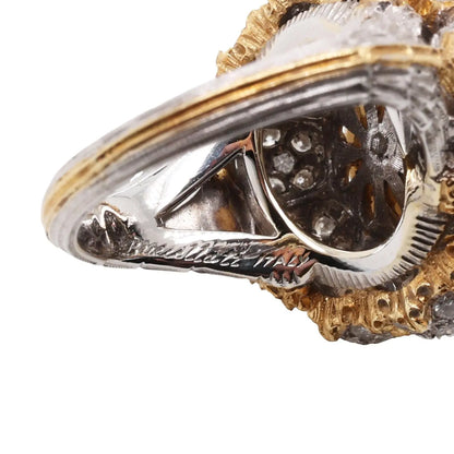Buccellati, 18K Gold Pearl Diamond Ring