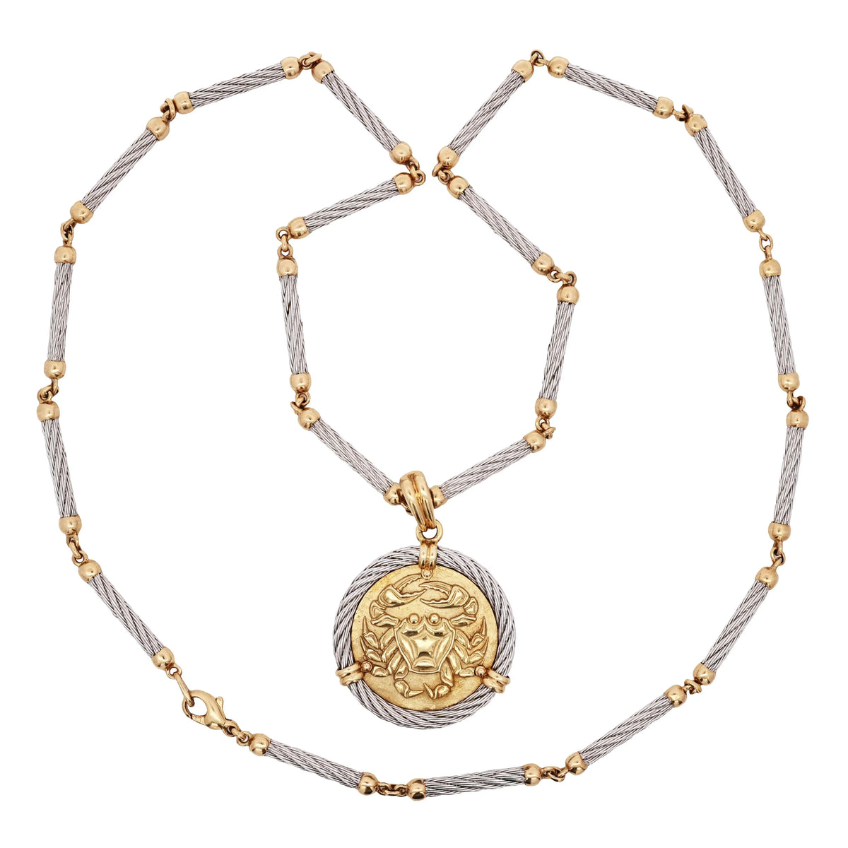 Fred Paris, 18K Gold Pendant Necklace