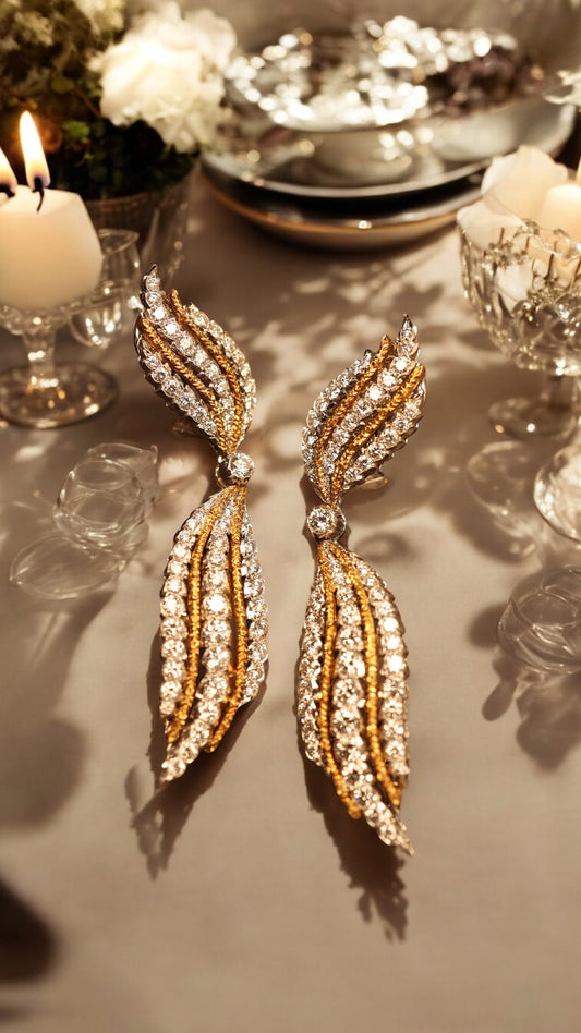 Buccellati, 18K Gold Diamond Earrings