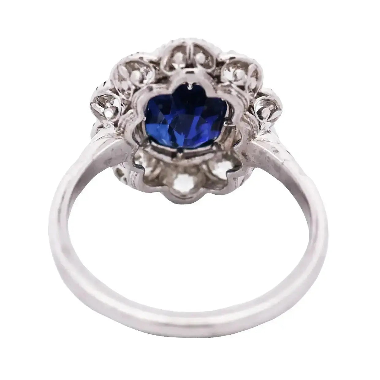 Platinum 3.94ct Kashmir Sapphire Diamond Ring, SSEF, AGL, Gubelin