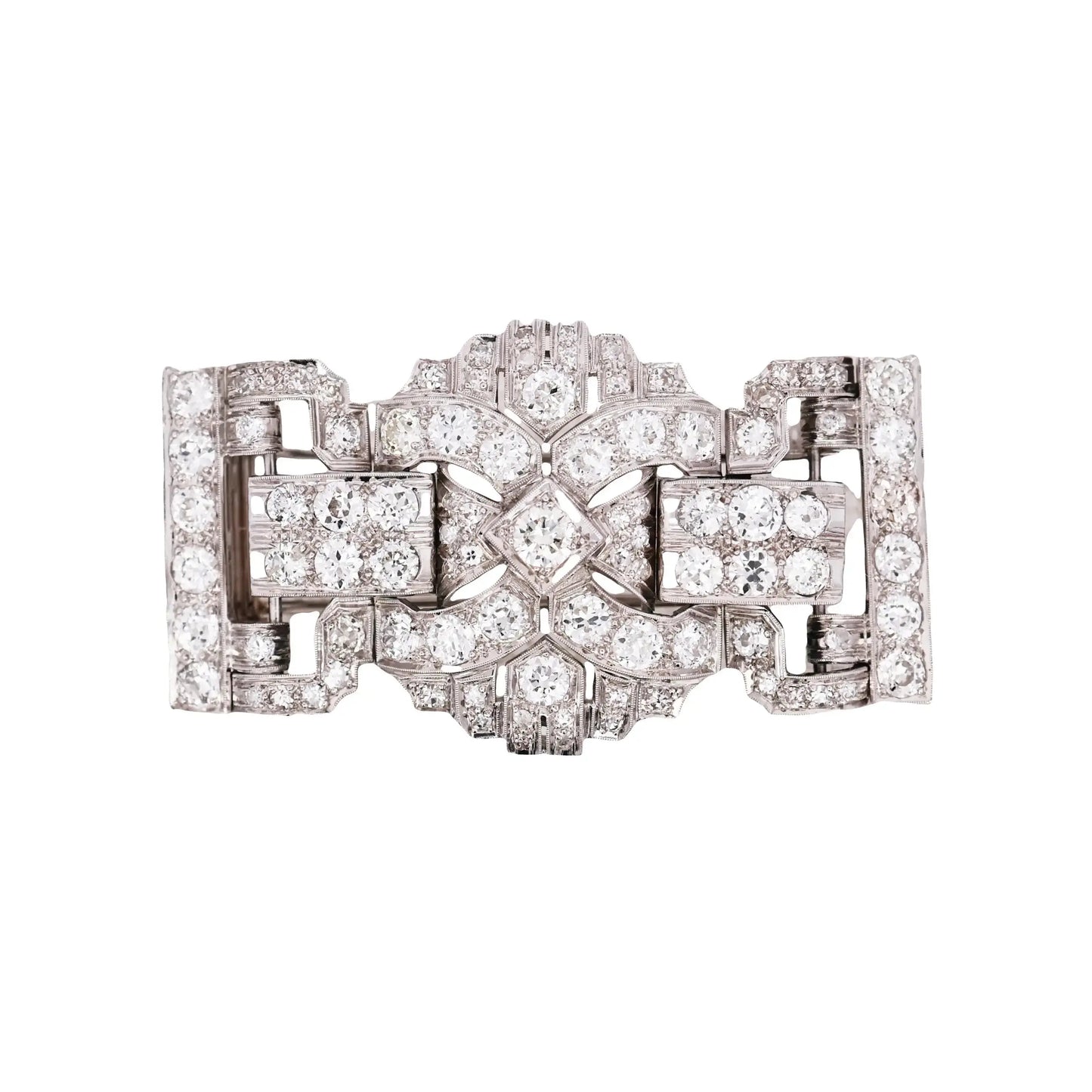 Platinum Diamond Brooch