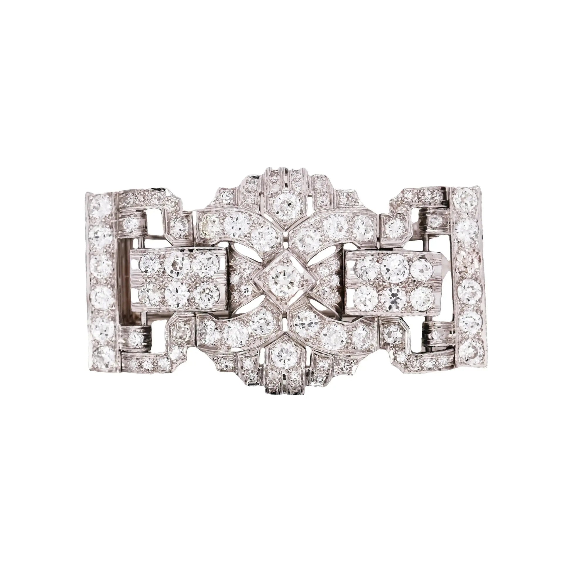 Platinum Diamond Brooch