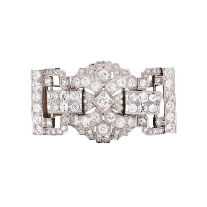 Platinum Diamond Brooch